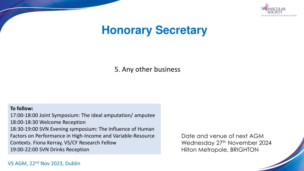 honorary secretary 1