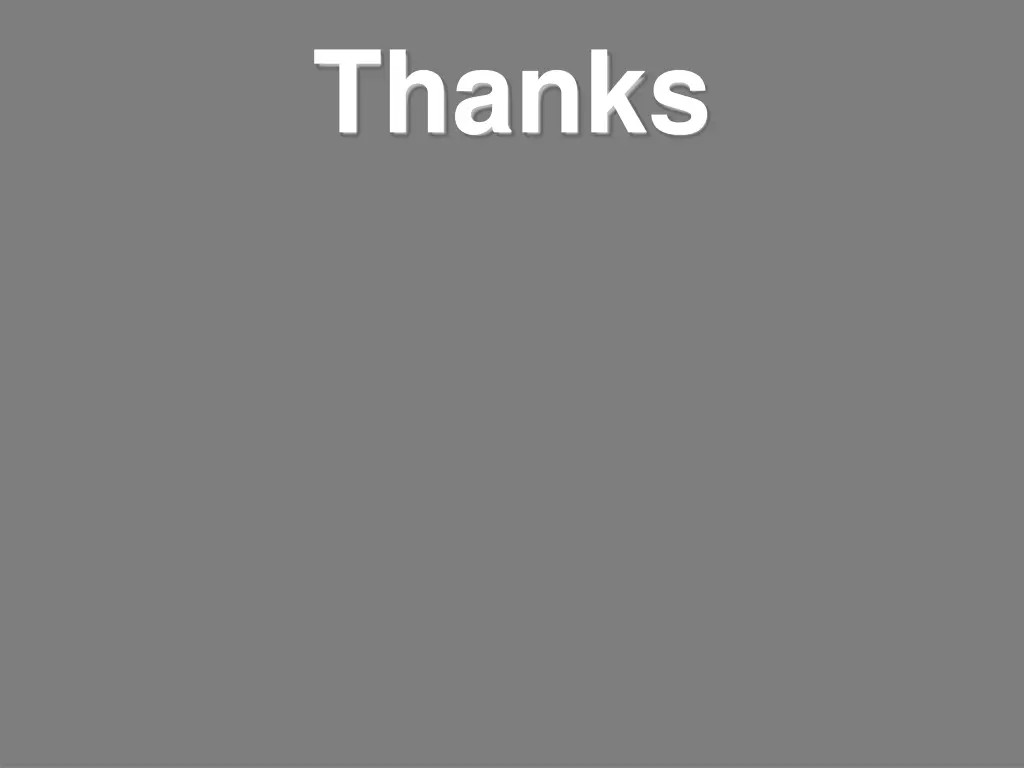 thanks