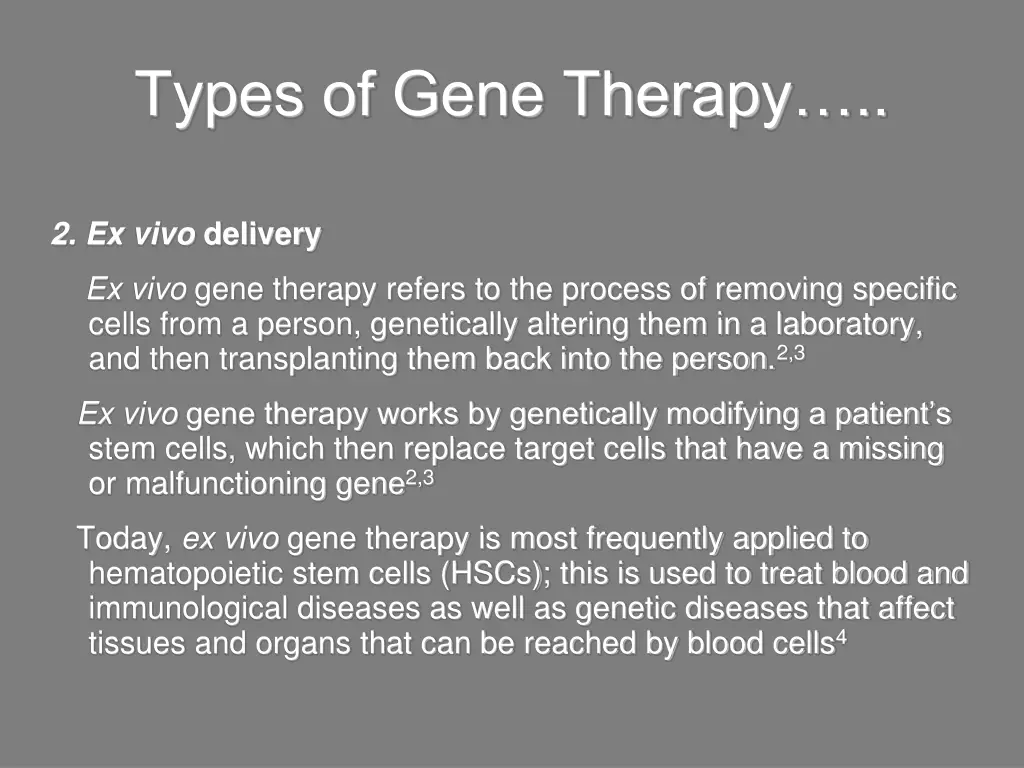 types of gene therapy 2