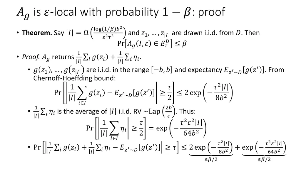 is local with probability 1 proof