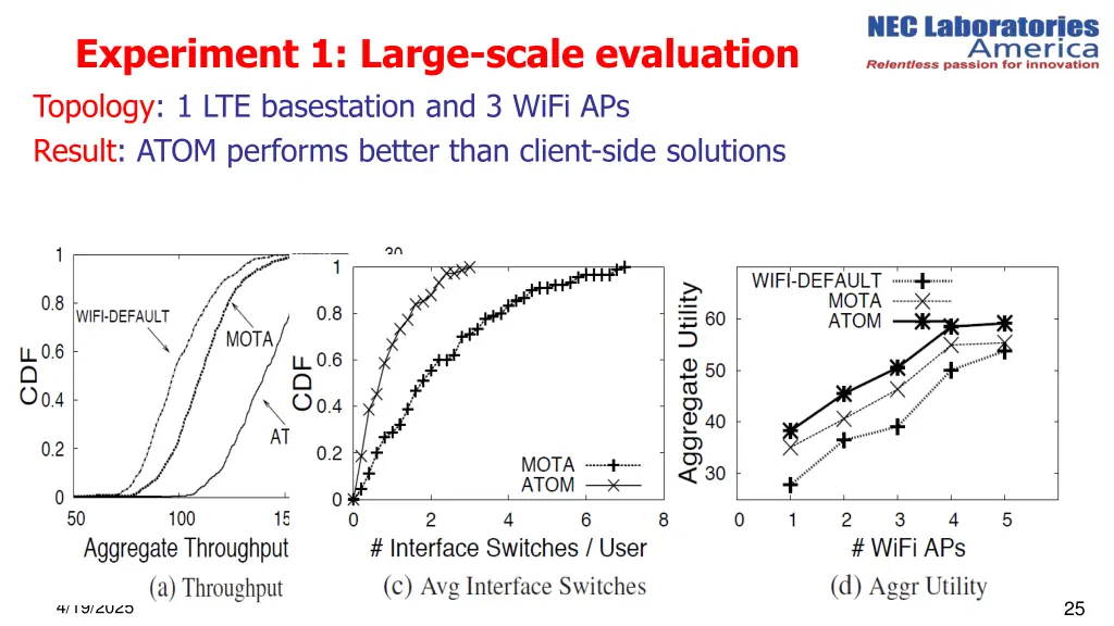 experiment 1 large scale evaluation topology