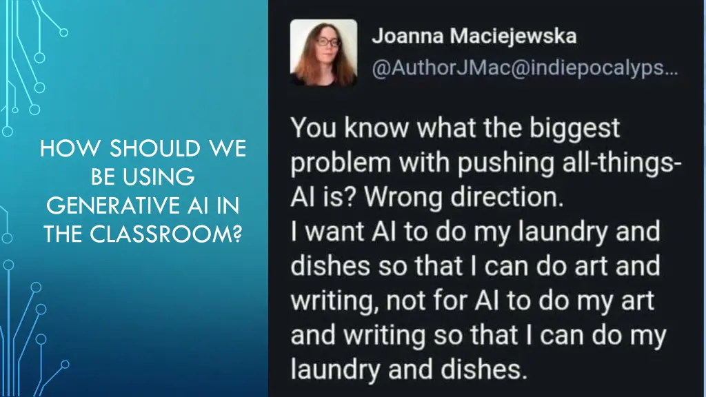 how should we be using generative