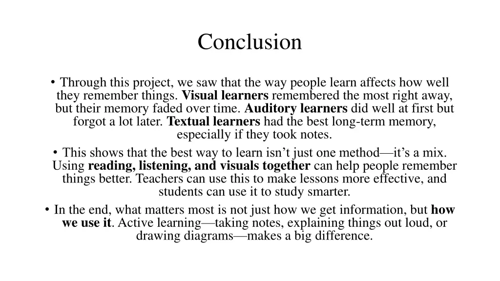 conclusion