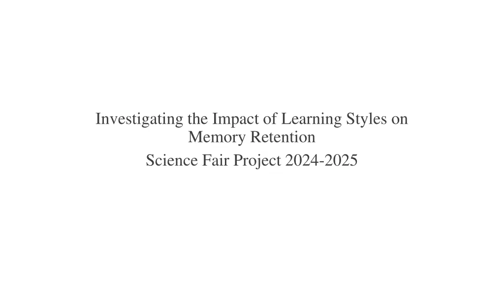 investigating the impact of learning styles