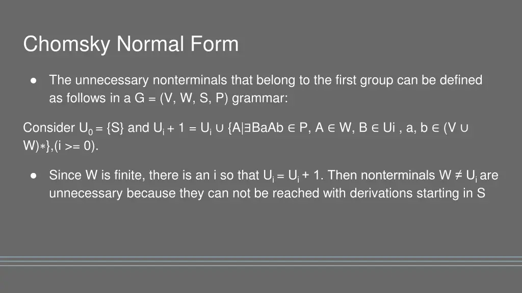 chomsky normal form 2