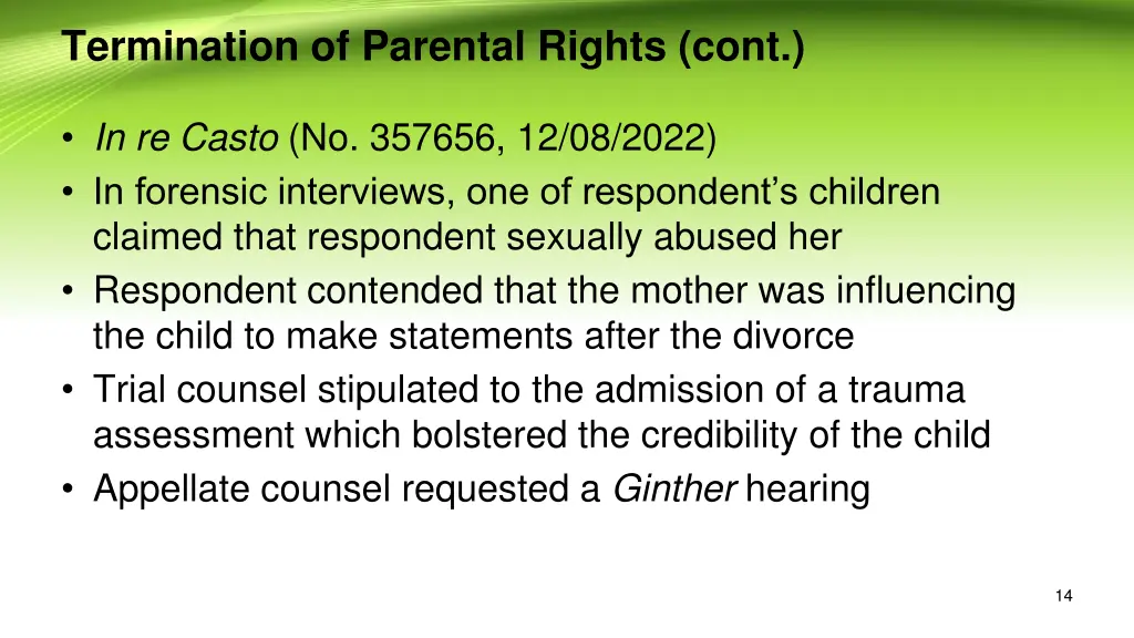 termination of parental rights cont 11