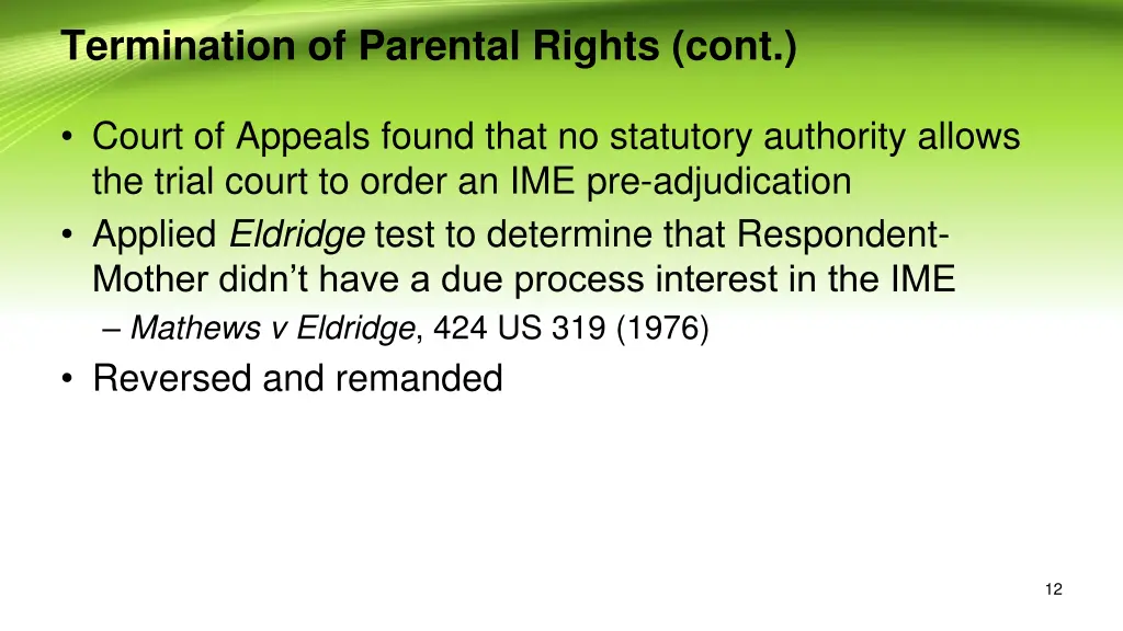 termination of parental rights cont 9