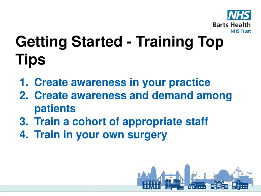 getting started training top tips