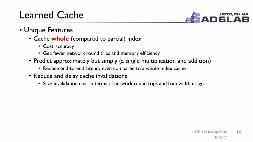learned cache 1