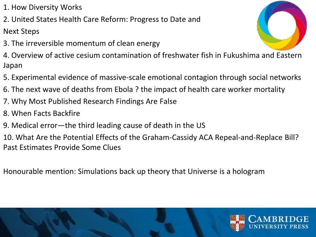 1 how diversity works 2 united states health care