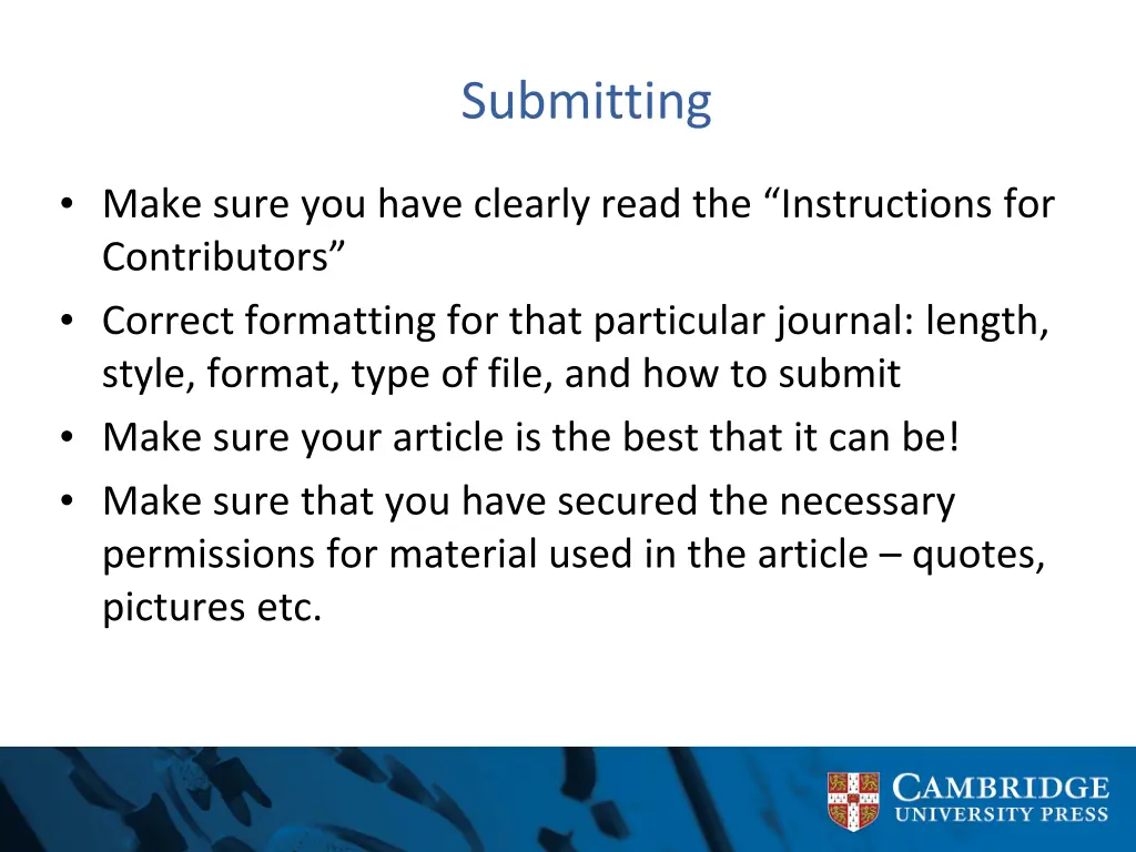 submitting