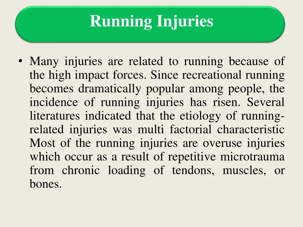 running injuries