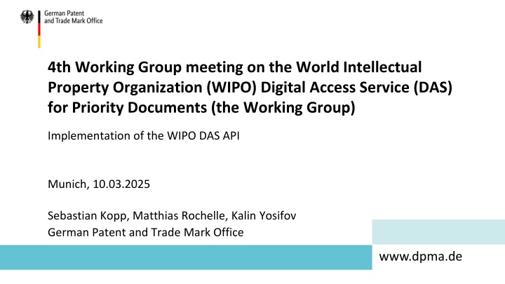 4th working group meeting on the world