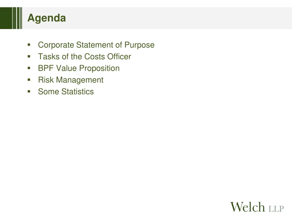 agenda