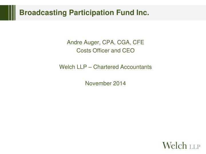 broadcasting participation fund inc