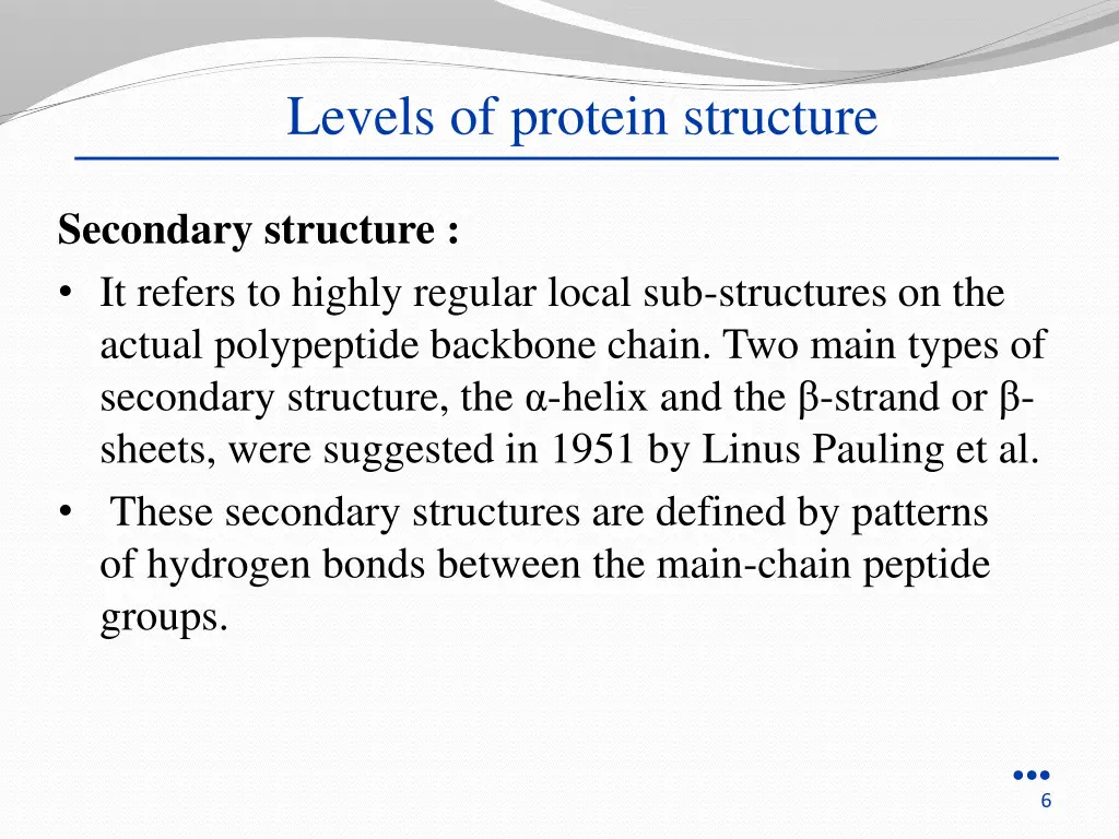 levels of protein structure 1
