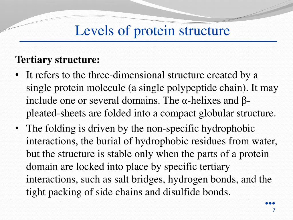 levels of protein structure 2