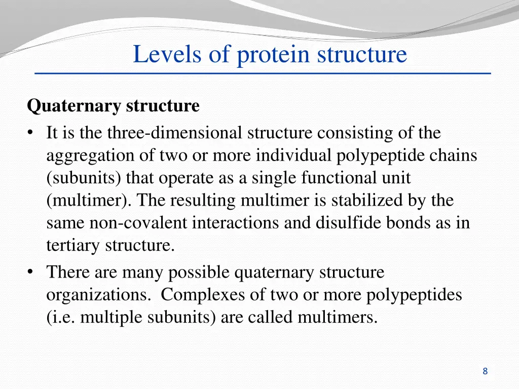 levels of protein structure 3