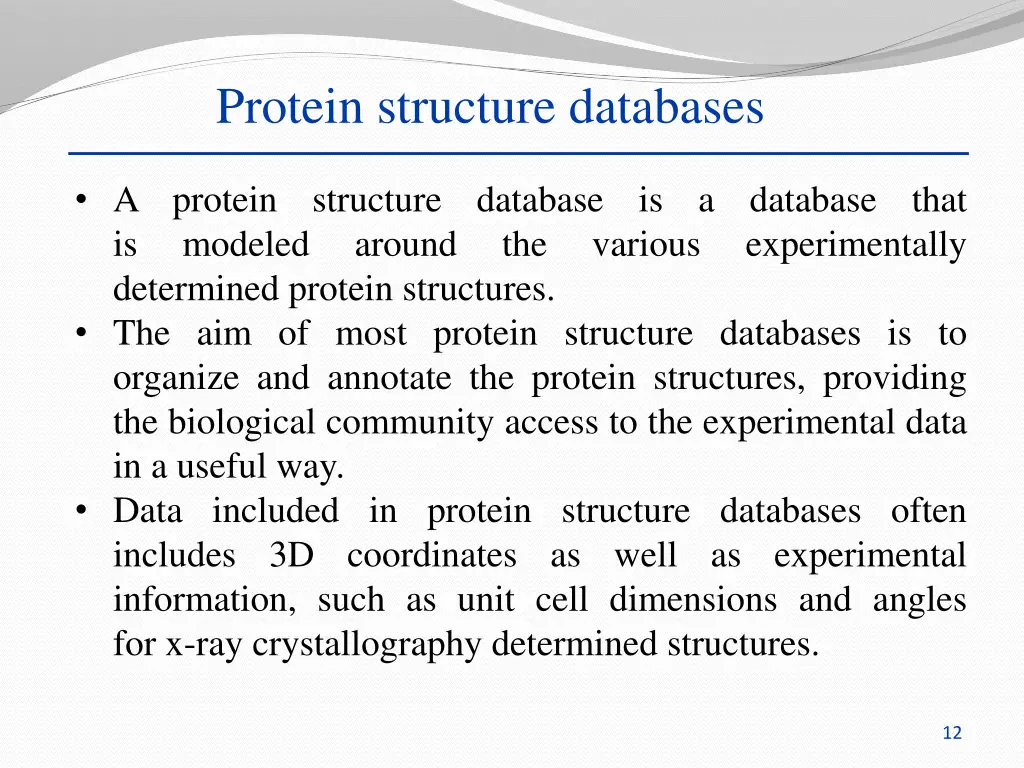 protein structure databases