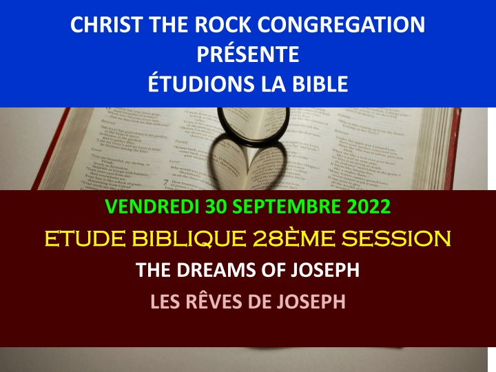 christ the rock congregation pr sente tudions