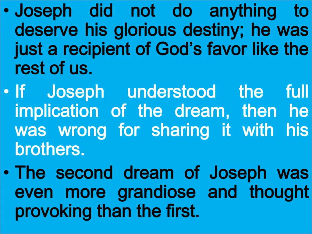 joseph joseph deserve deserve his just just
