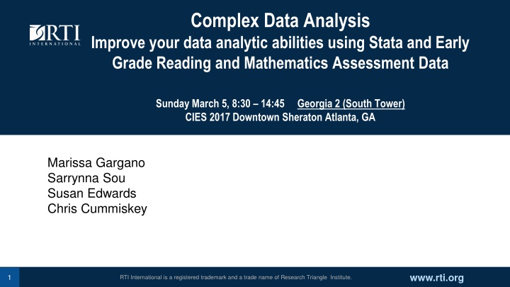 complex data analysis