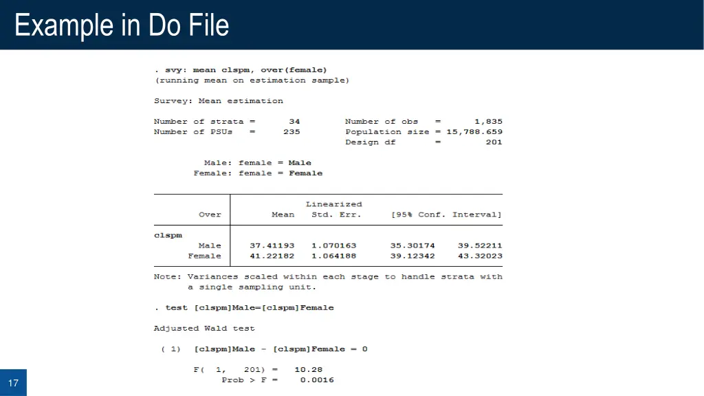 example in do file 1
