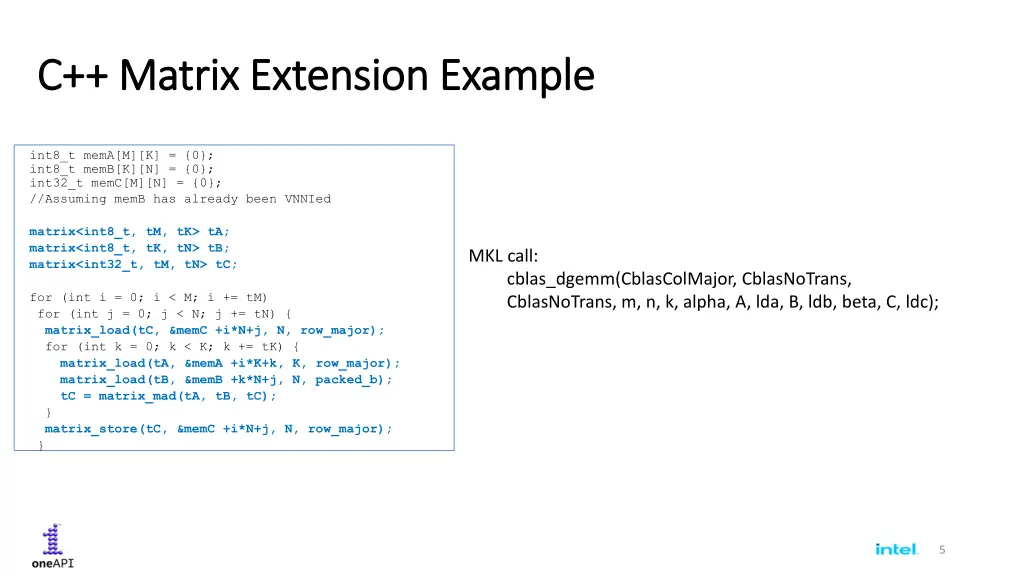 c matrix extension example c matrix extension
