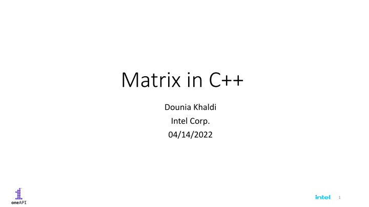 matrix in c