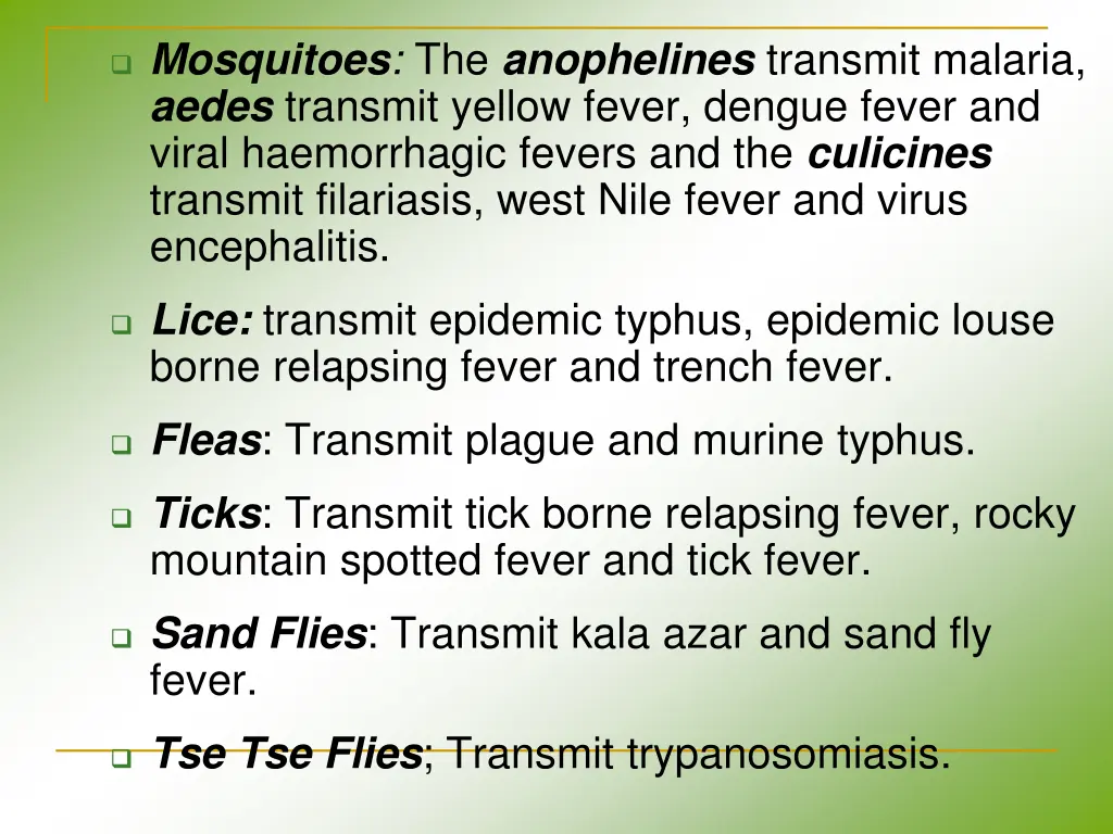 mosquitoes the anophelines transmit malaria aedes