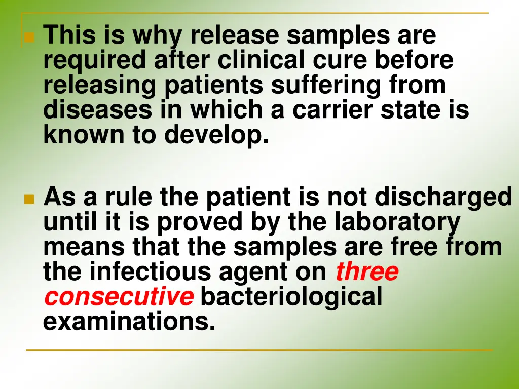 this is why release samples are required after