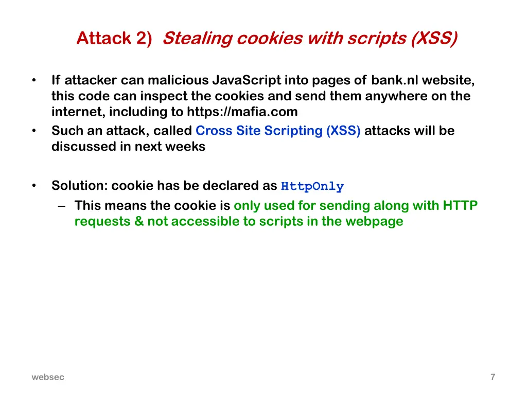 attack 2 stealing cookies with scripts xss