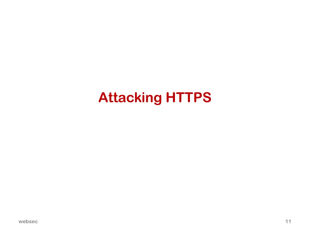 attacking https