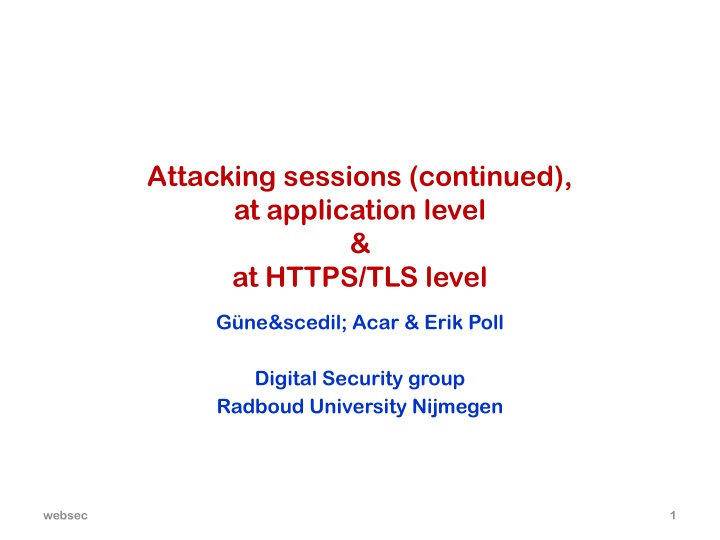 attacking sessions continued at application level