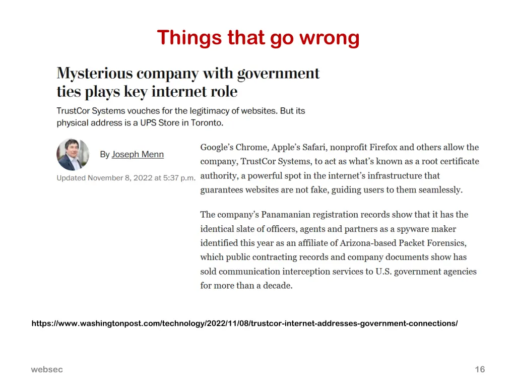 things that go wrong 1