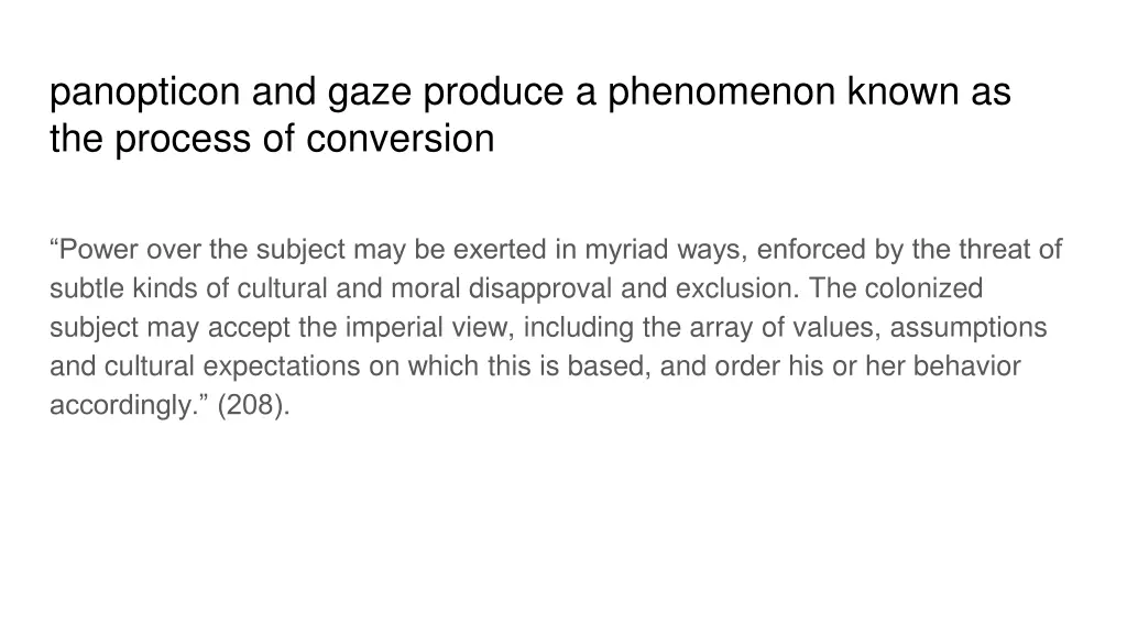 panopticon and gaze produce a phenomenon known