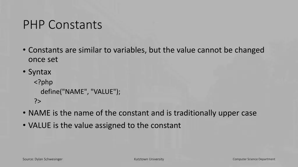 php constants