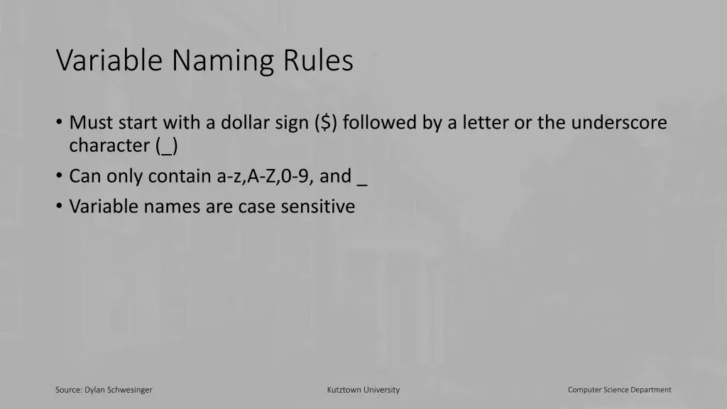 variable naming rules