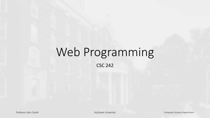 web programming