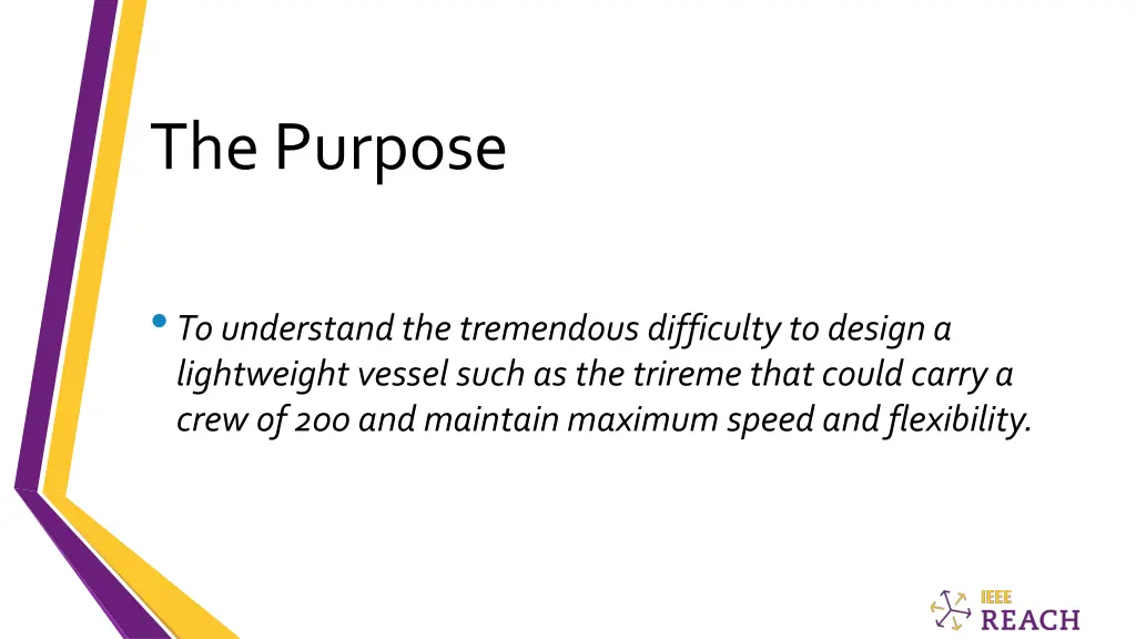 the purpose