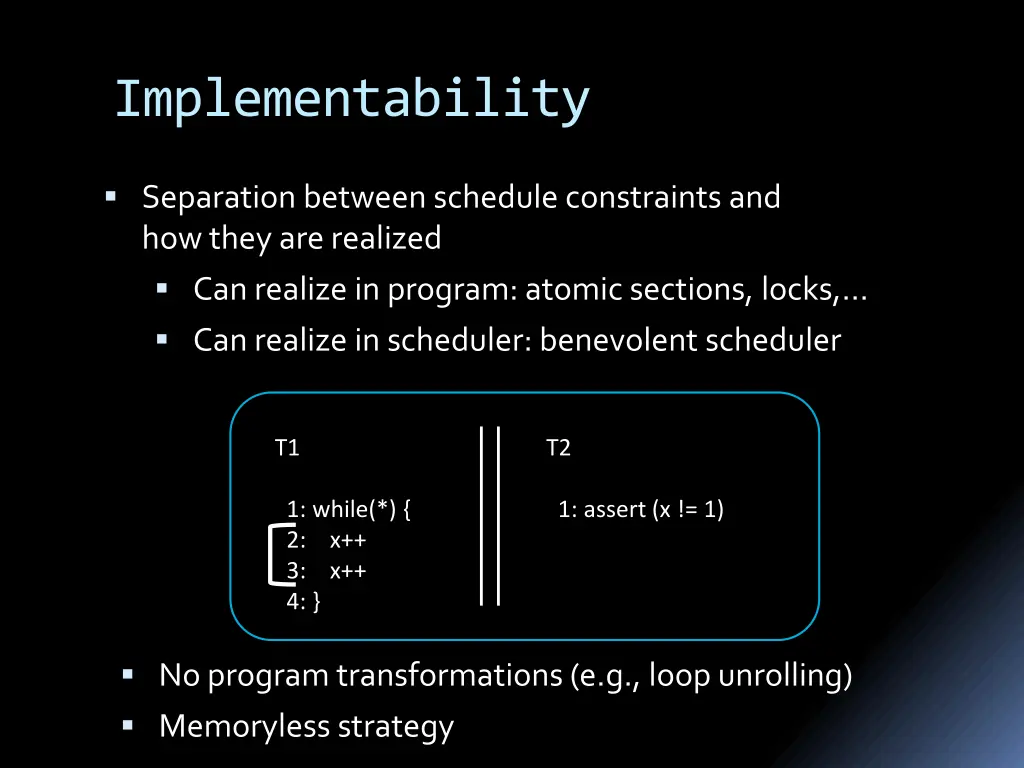 implementability