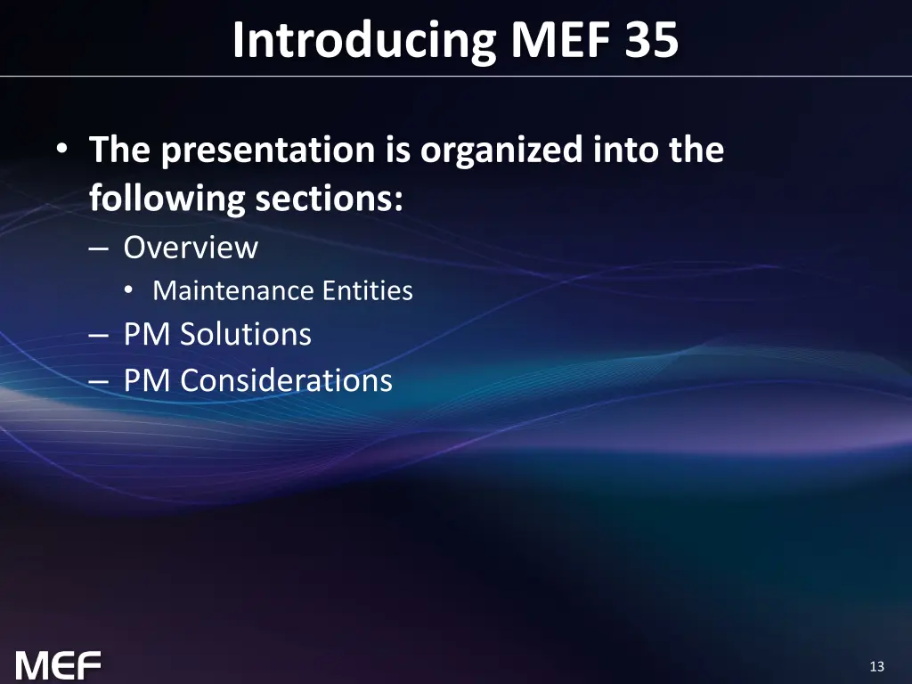introducing mef 35