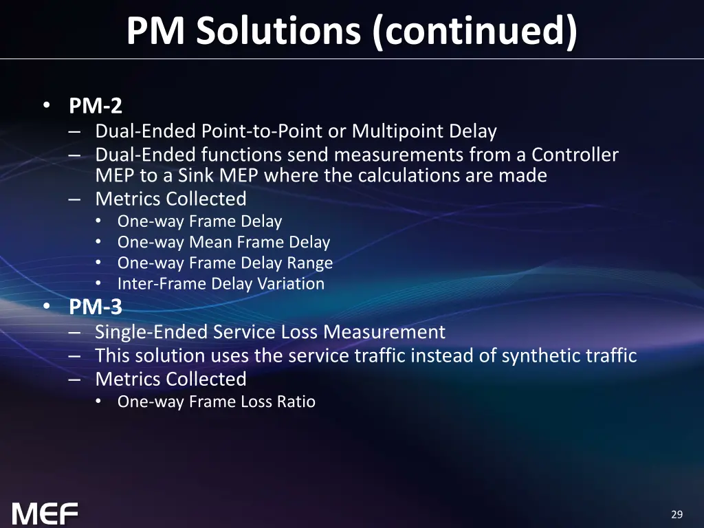 pm solutions continued
