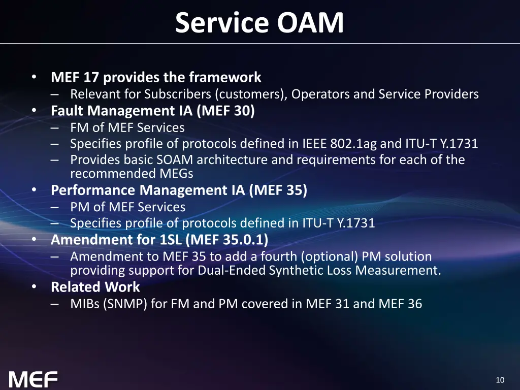 service oam