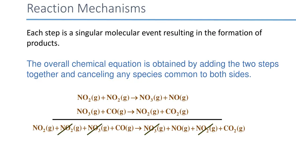reaction mechanisms 3