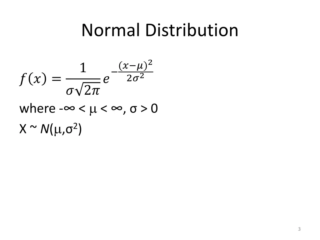 normal distribution