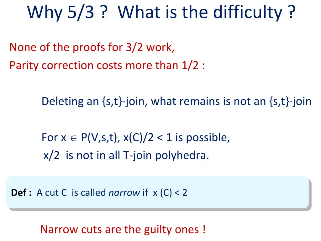 why 5 3 what is the difficulty