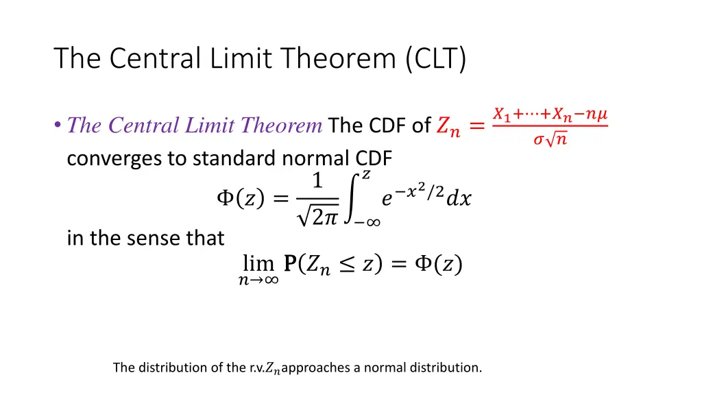 the central limit theorem clt