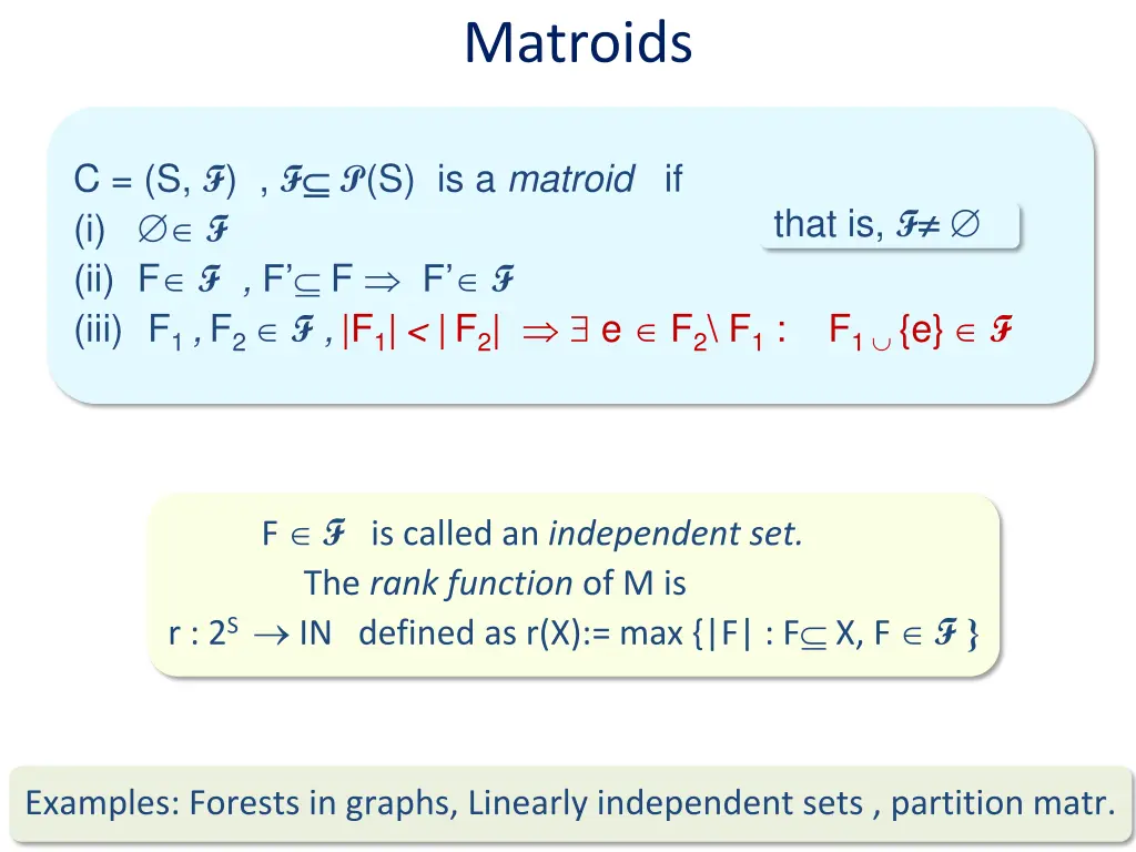 matroids