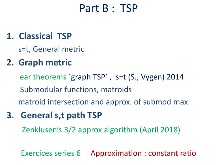 part b tsp